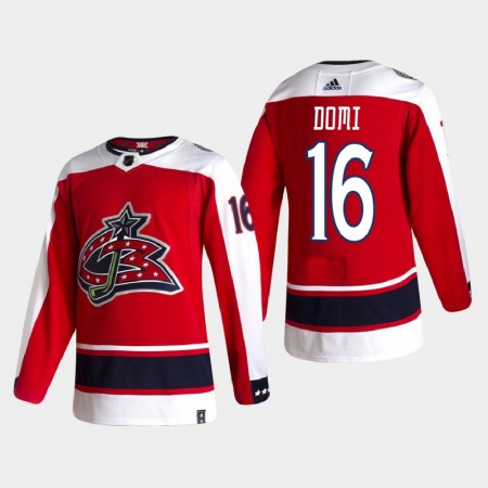 Columbus Blue Jackets Hockeydrakt Max Domi 16 2020-2021 Reverse Retro Authentic - Herre